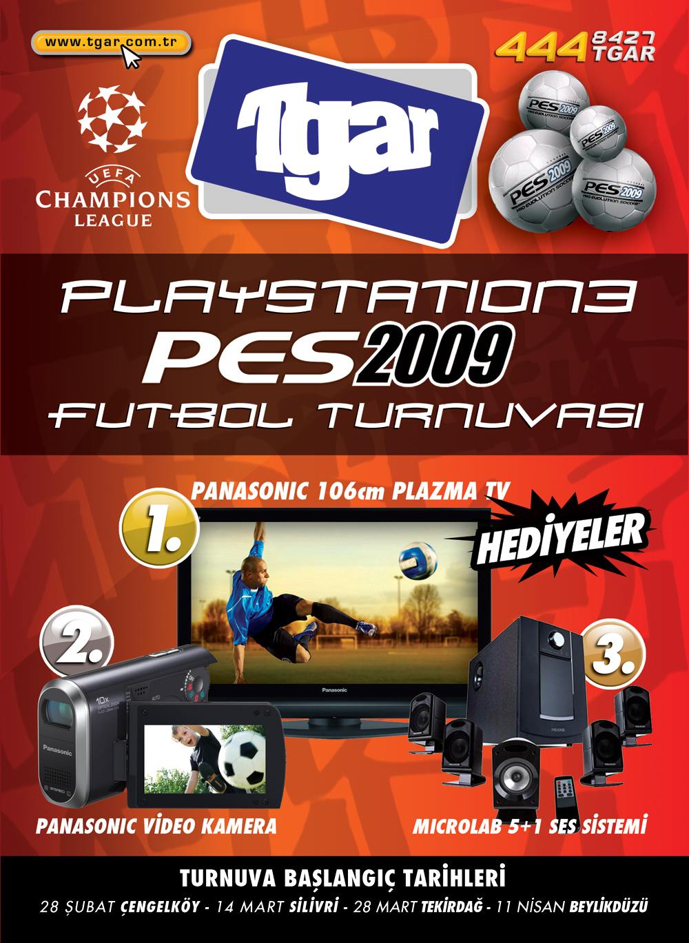  Tgar Büyük Ödüllü  PS3 PES 2009 Futbol Turnuvası !