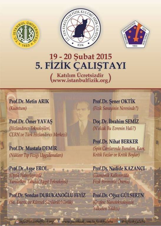  İstanbul Üniversitesi 5. Fizik Çalıştayı (İÜ Yu merak edenlere :)
