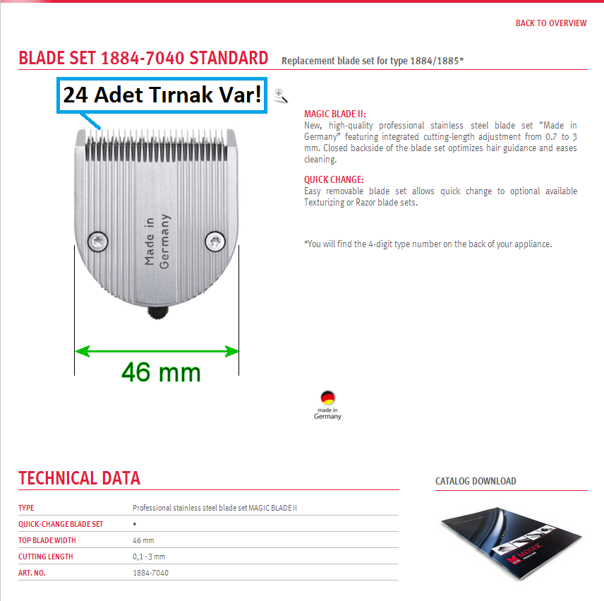  Sakal kesme makinası - MOSER 1584 Li Pro Mini