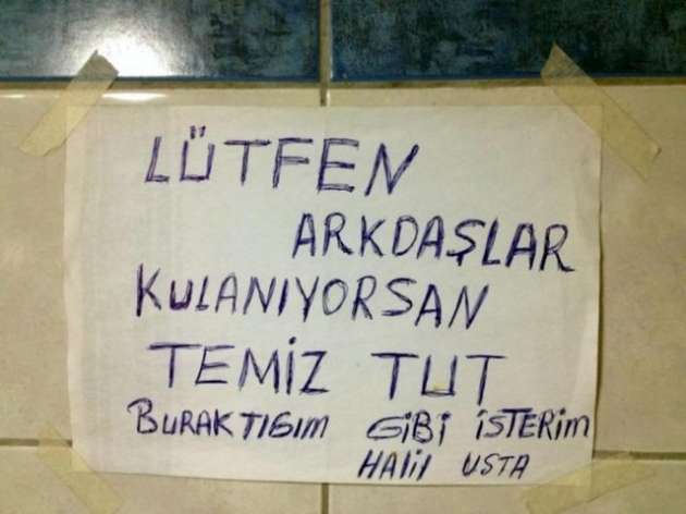  Tuvalet Yazıları