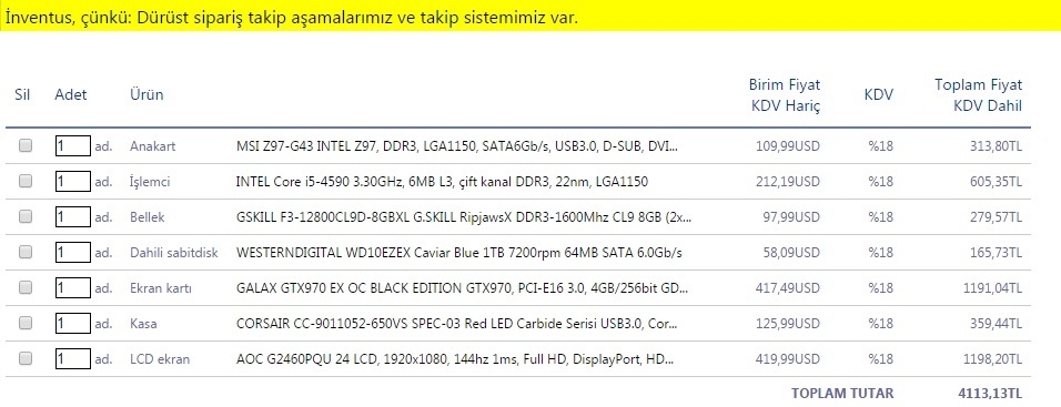  4000 TL bütçem var Toplama tavsiyesi