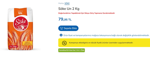 CarrefourSa Kart'la; indirimi yakala