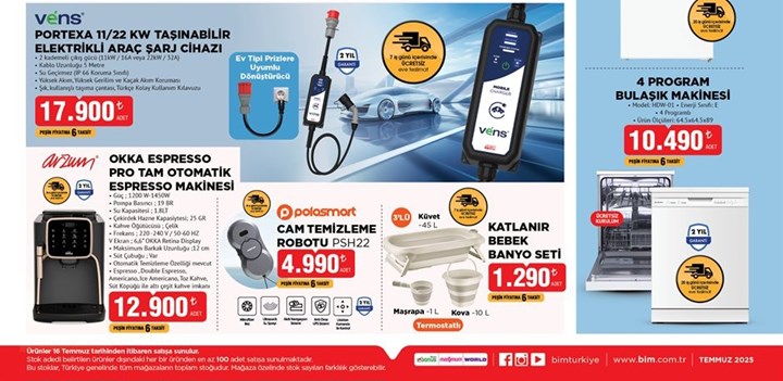 BİM marketler taşınabilir elektrikli araç şarj cihazı satacak