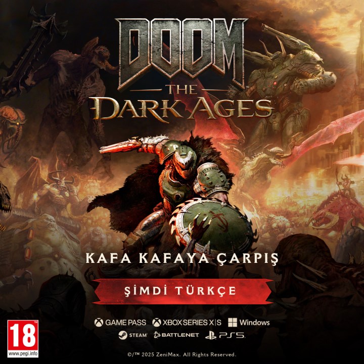 DOOM: The Dark Ages, Türkçe alt yazı ve arayüz desteğiyle geliyor