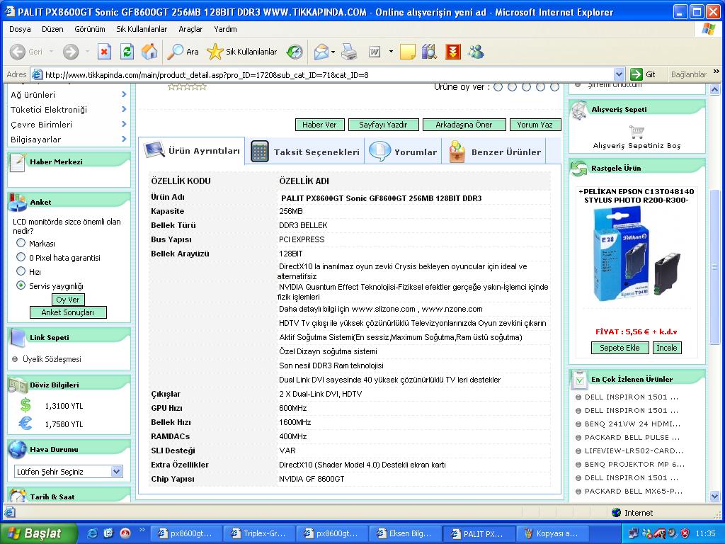  px8600gt sonic mi yoksa 8600gt sonic mi(ikiside palit)