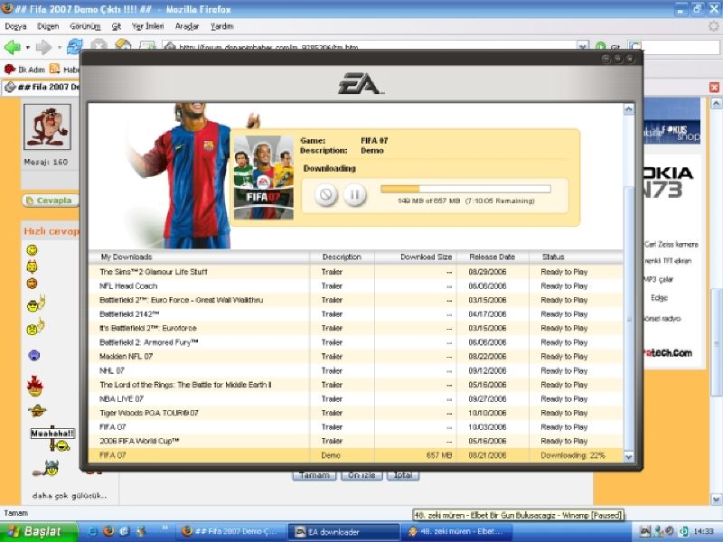  ## Fifa 2007 Demo Çıktı !!!! ##