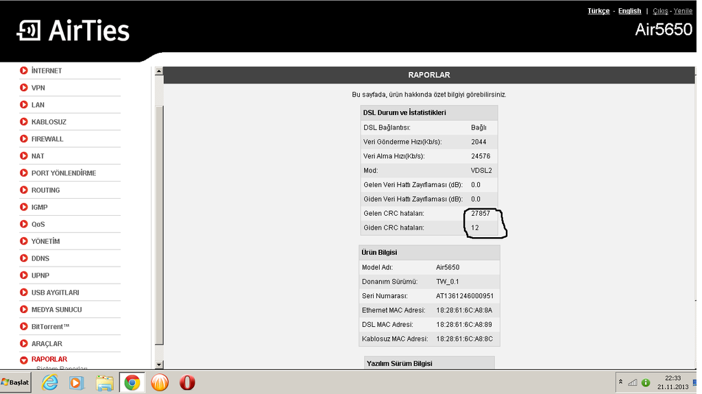  ADSL2+ Ve VDSL2+ Hat hızı ve hat problemleri maximum alacağınız hız Ve Tüm Herşey.