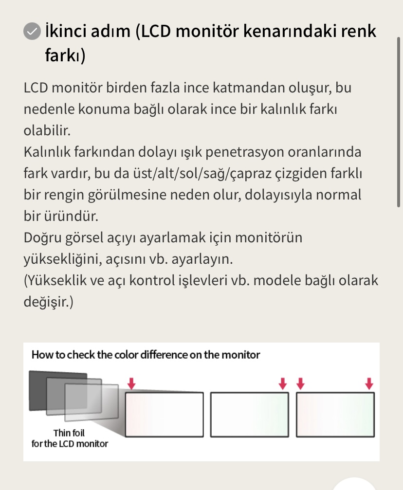 LG OLED Kullanım, Kontrol ve Yardımlaşma Konusu