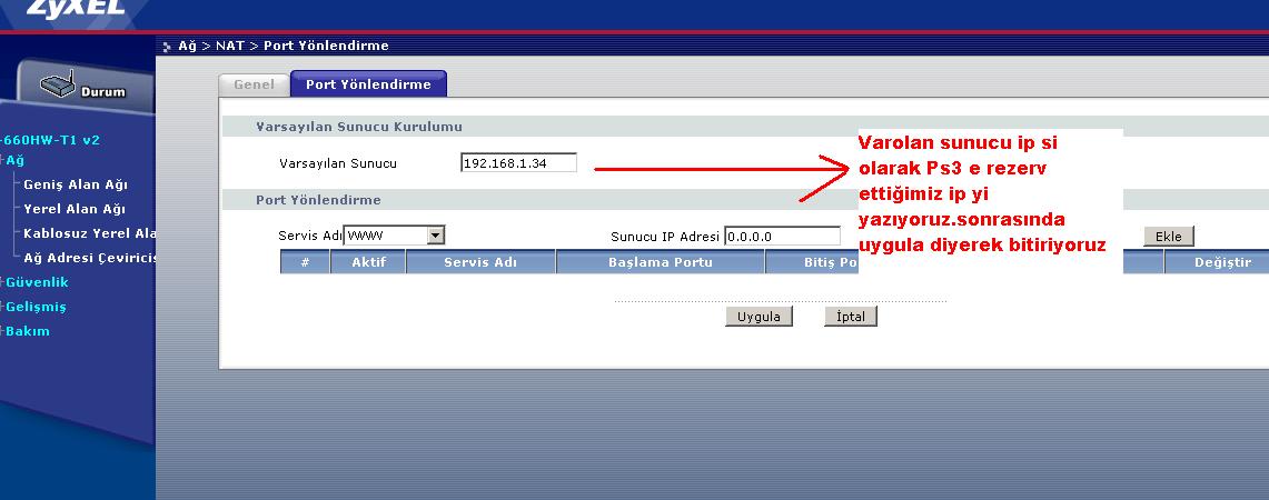  Zyxel P-660HW-T1 V2 Adsl Modem Rehberi