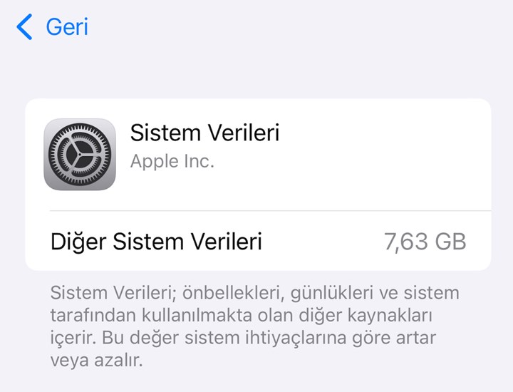 iPhone diğer sistem verileri silme nasıl yapılır?