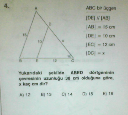  YAPAMADIĞIM BENZERLİK SORULARI(3 soru daha geldi )01.11