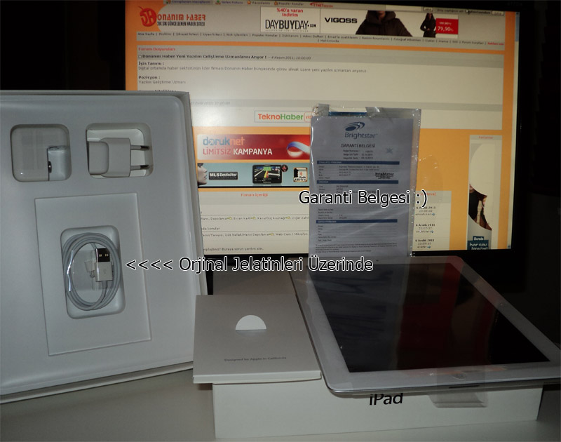  iPad 2 3G + 64GB AXESS E 20 TAKSİTLE 1995 TL