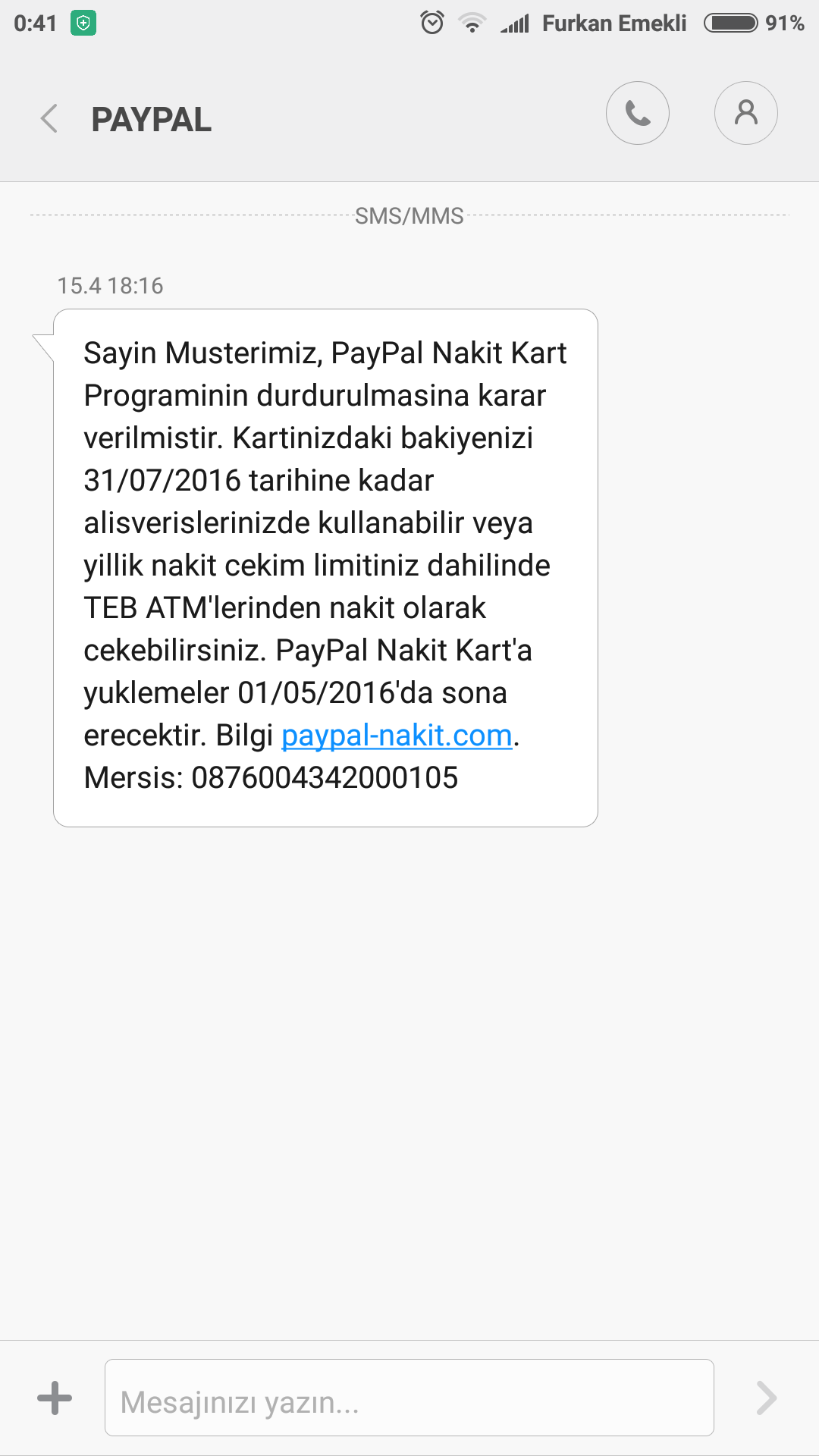  PayPal Türkiye'ye Kapanıyor.