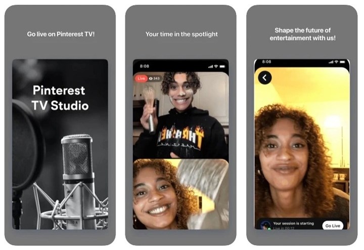 Pinterest TV Studio ile artık Pinterest'te canlı yayınlar yapmak mümkün