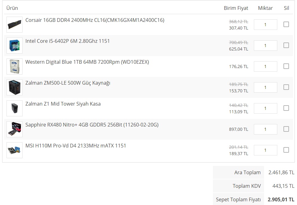  2500-3000 arası sistem tavsiye