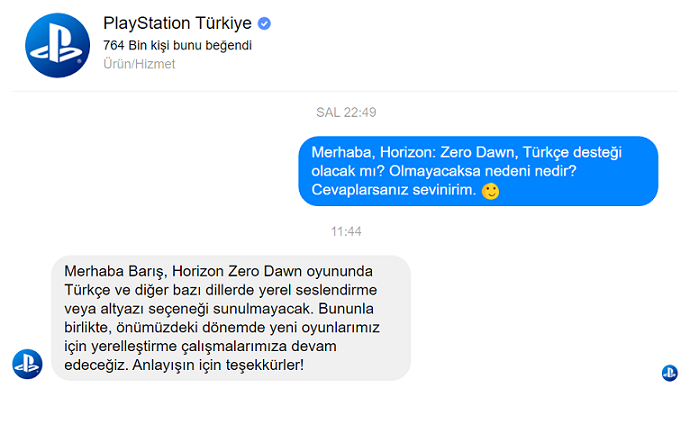 Horizon: Zero Dawn, Türkçe gelmemesi hakkında (İmza Kampanyası Başladı)