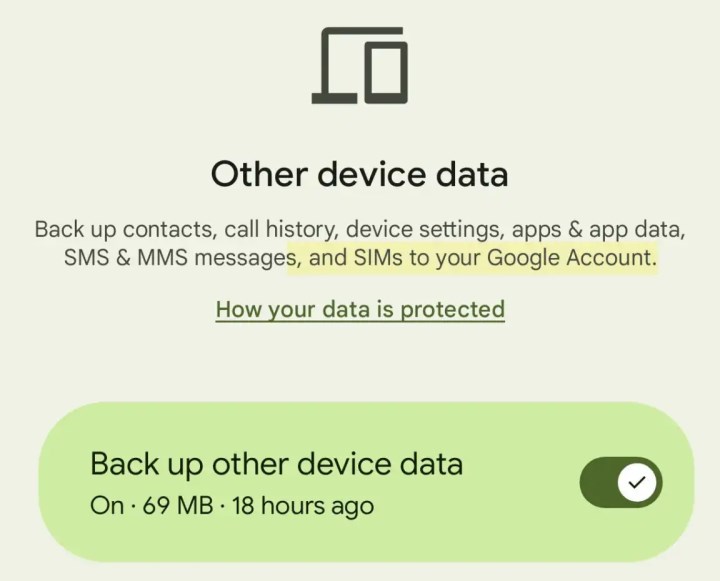 Google One cihaz yedeği yakında SIM verilerini de içerecek