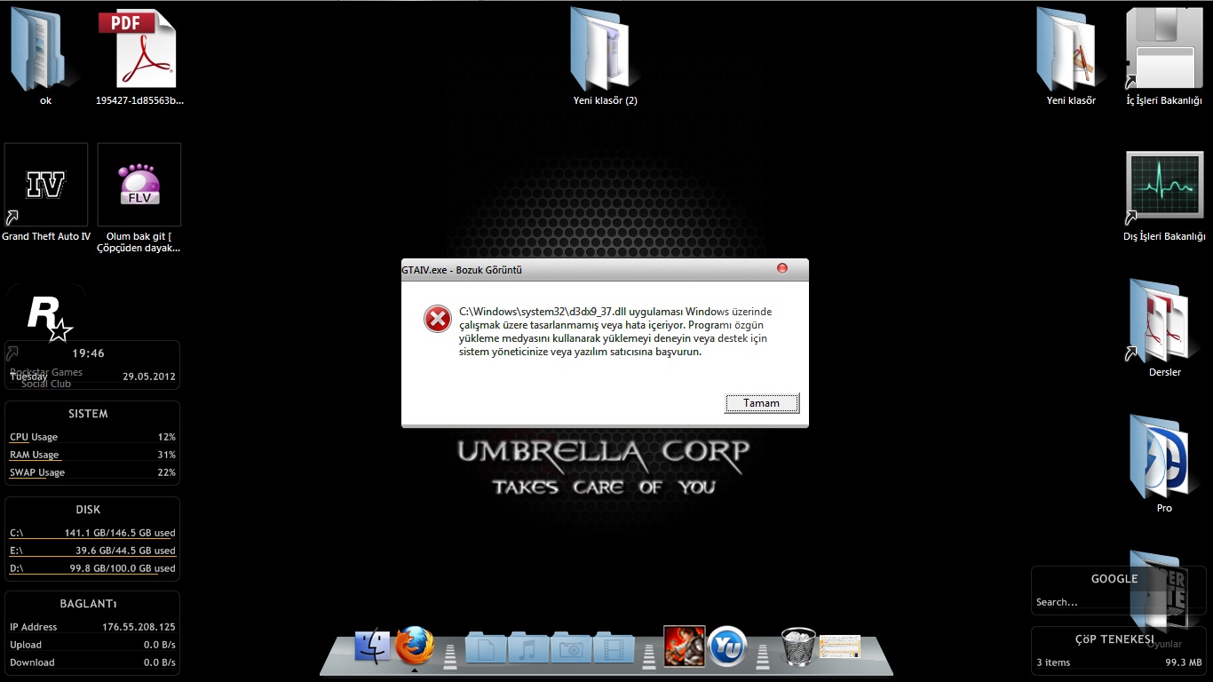  windows üzerinde çalışmak için tasarlanmamış hatası. önemli/acil