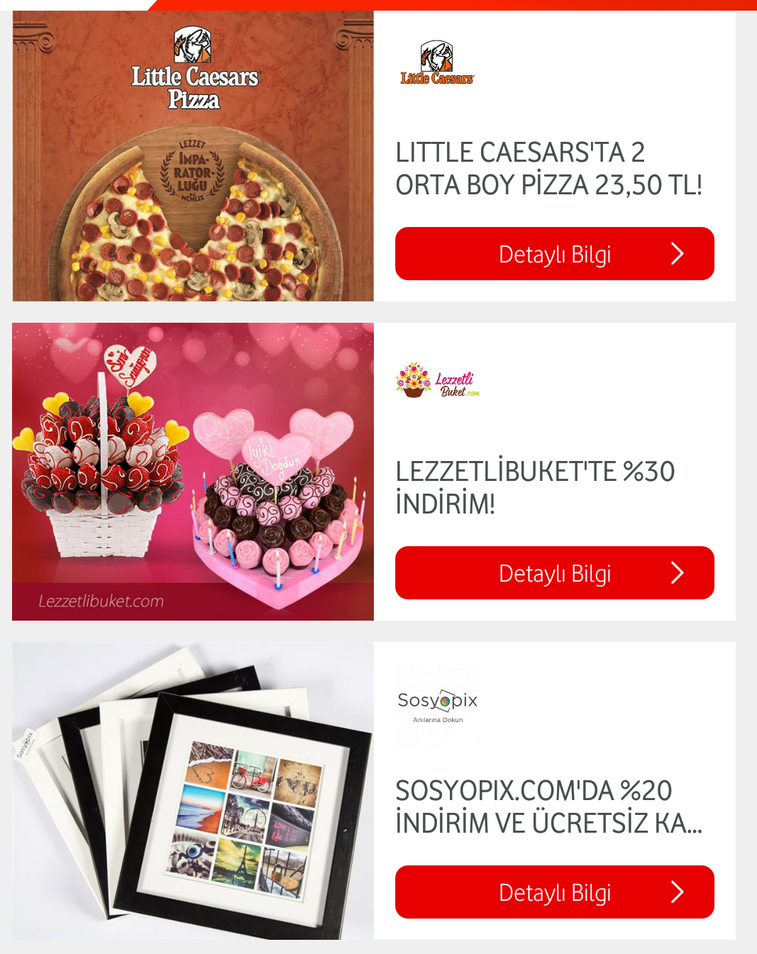  Vodafone red avantaj kodları bulunur. uygun fiyat