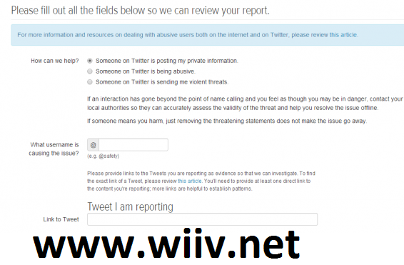  Twitterda Birisini veyahut Bir içeriği Şikayet etme