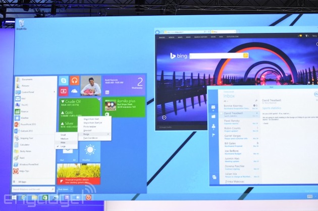 Microsoft, Windows 8 için hazırladığı yeni nesil Başlat Menüsü'nü gösterdi