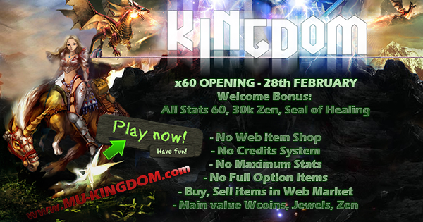 [AD] KINGDOM | x60 | Dynamic Exp | No WEBSHOP, No Fo, No Max | 28 FEBRUARY