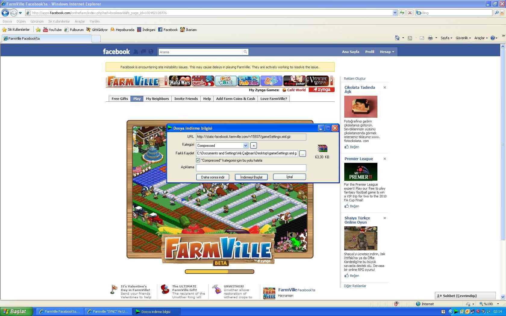  Farmville 'SYNC' Ve Ur Farm Has Loaded Hatalarının çözümü