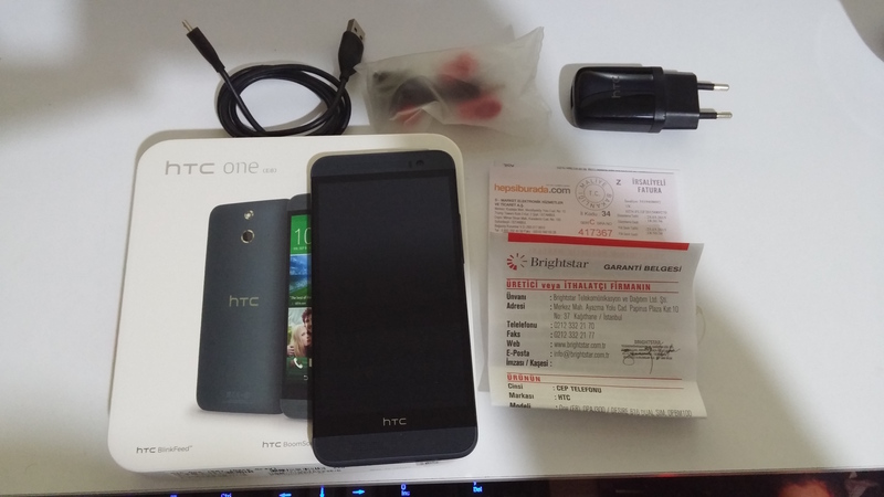  .. SATILDI ..   HTC One E8 / 22.5ay TR garantili / Dark Grey / 16gb / 2gb