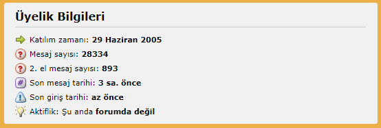 13 yıl olmuş üye olalı. Var mı hala o zamandan olanlar.