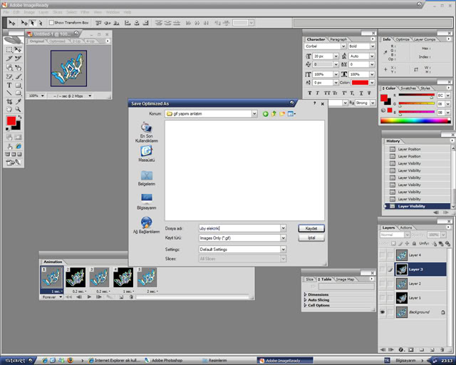  Gif animasyon yapımı...(user square !)