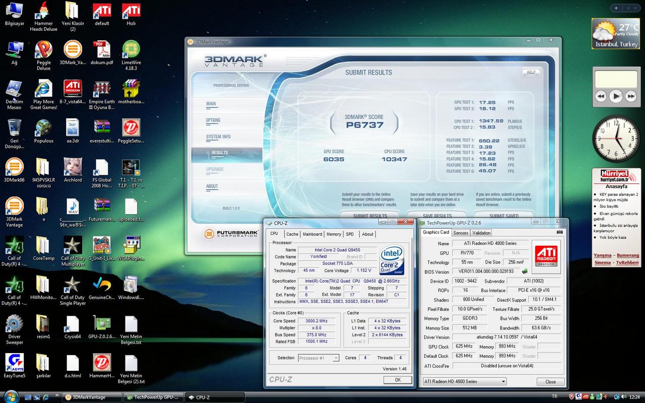  3DMARK VANTAGE SONUÇLARINIZ BURAYA