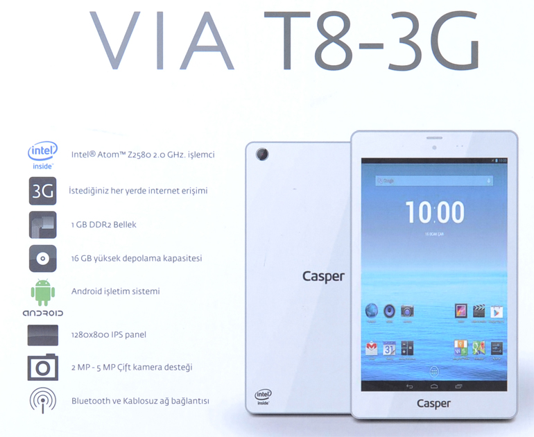  Casper Via T8-3G Sorunu Yardım.
