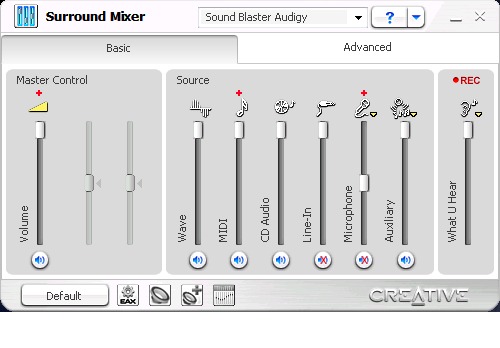  '' creative sound blaster audigy value 7.1 24 bit '' sadece 2 hoparlörden ses alıyorum ?