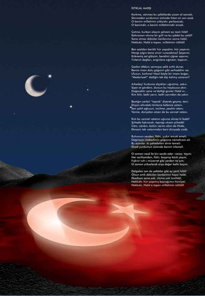  İSTİKLAL  MARŞI NIN 10 KITASINI EZBERE BİLEN VARMI ?