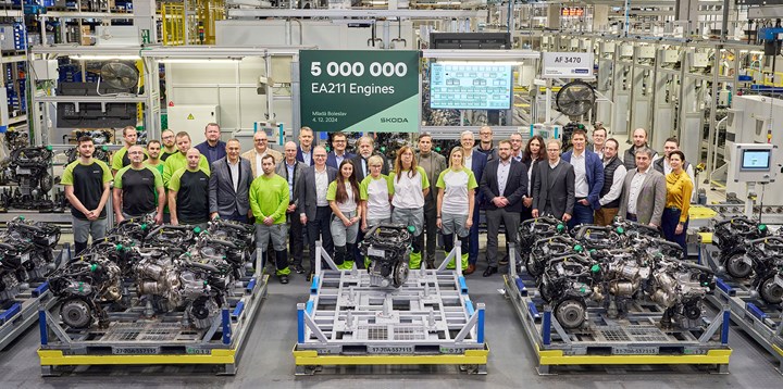 Skoda, motor üretiminde 15 milyona ulaştı