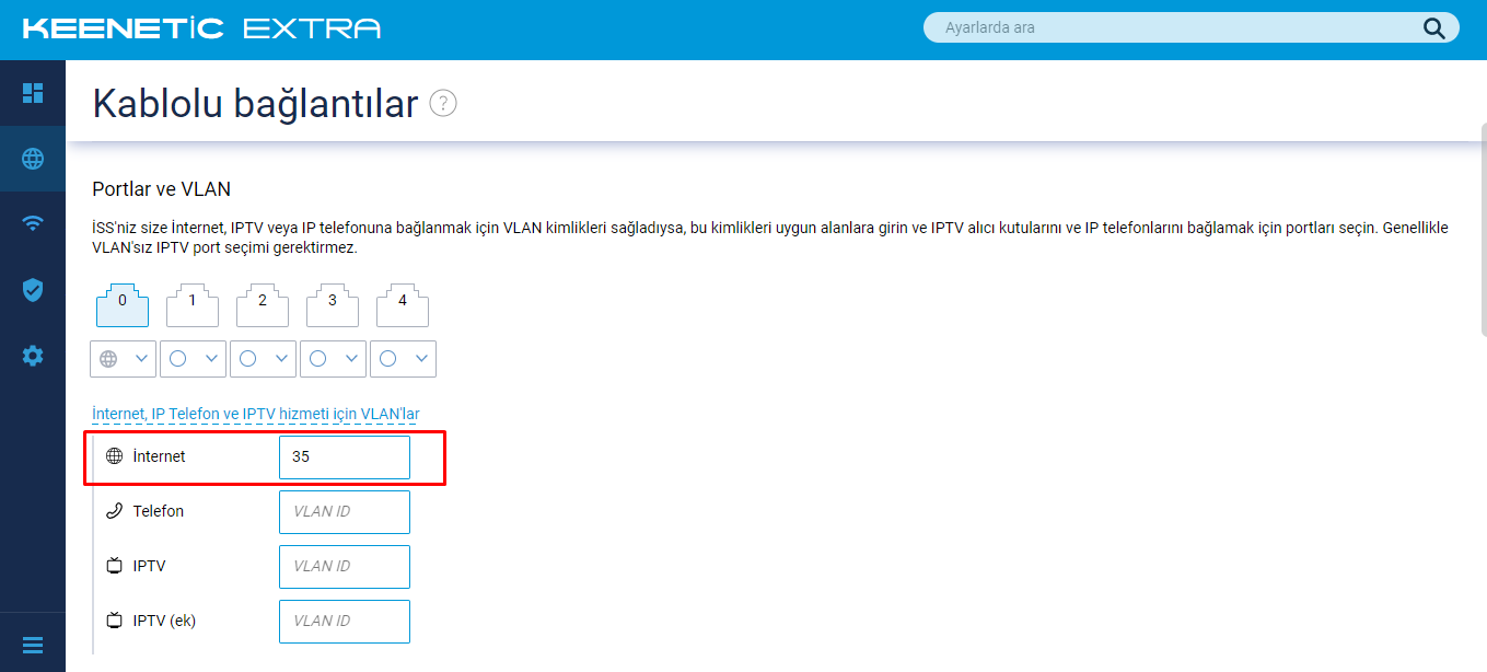 Keenetic Extra / Router modda "İnternet bağlantısı yok"
