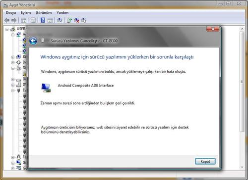  GT-I9300 (Galaxy S3) Driver Sorunu