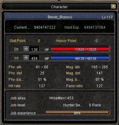  SATILDI - GEMiNi # Beyaz_Buyucu # 117 LvL # WiZARD-CLERiC