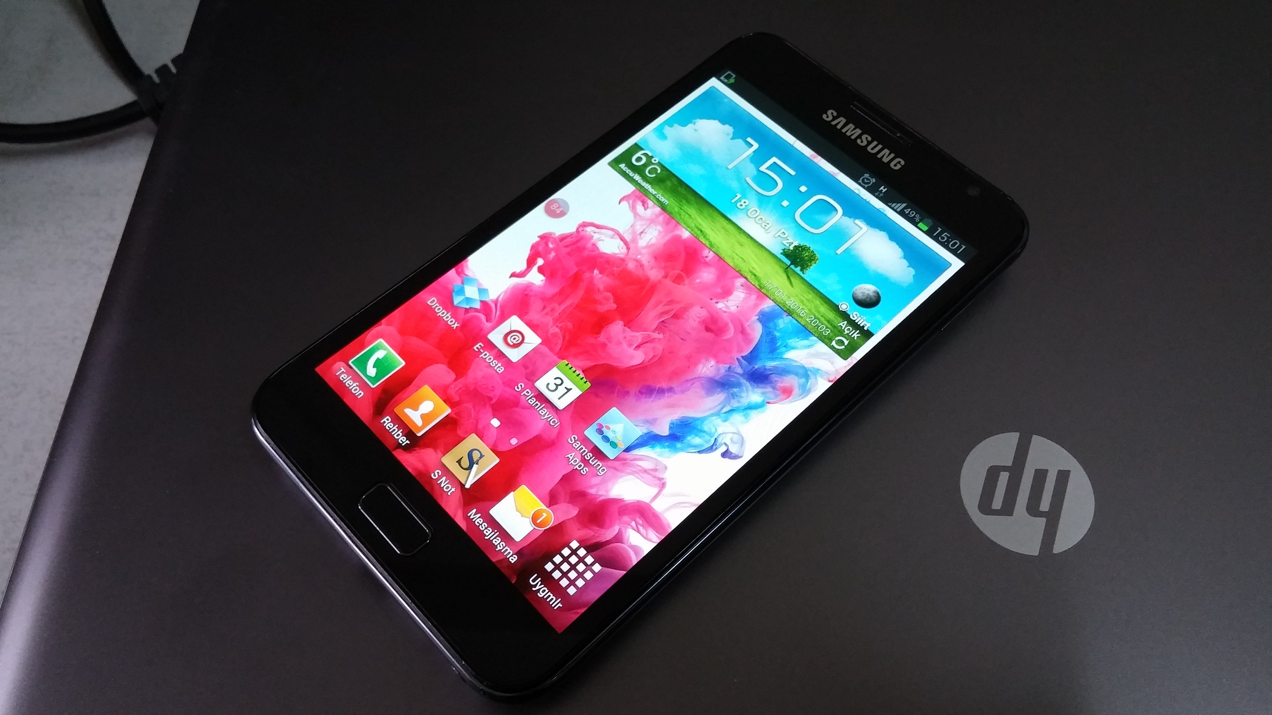  Samsung Galaxy Note N7000  indirim geldi  300 tl