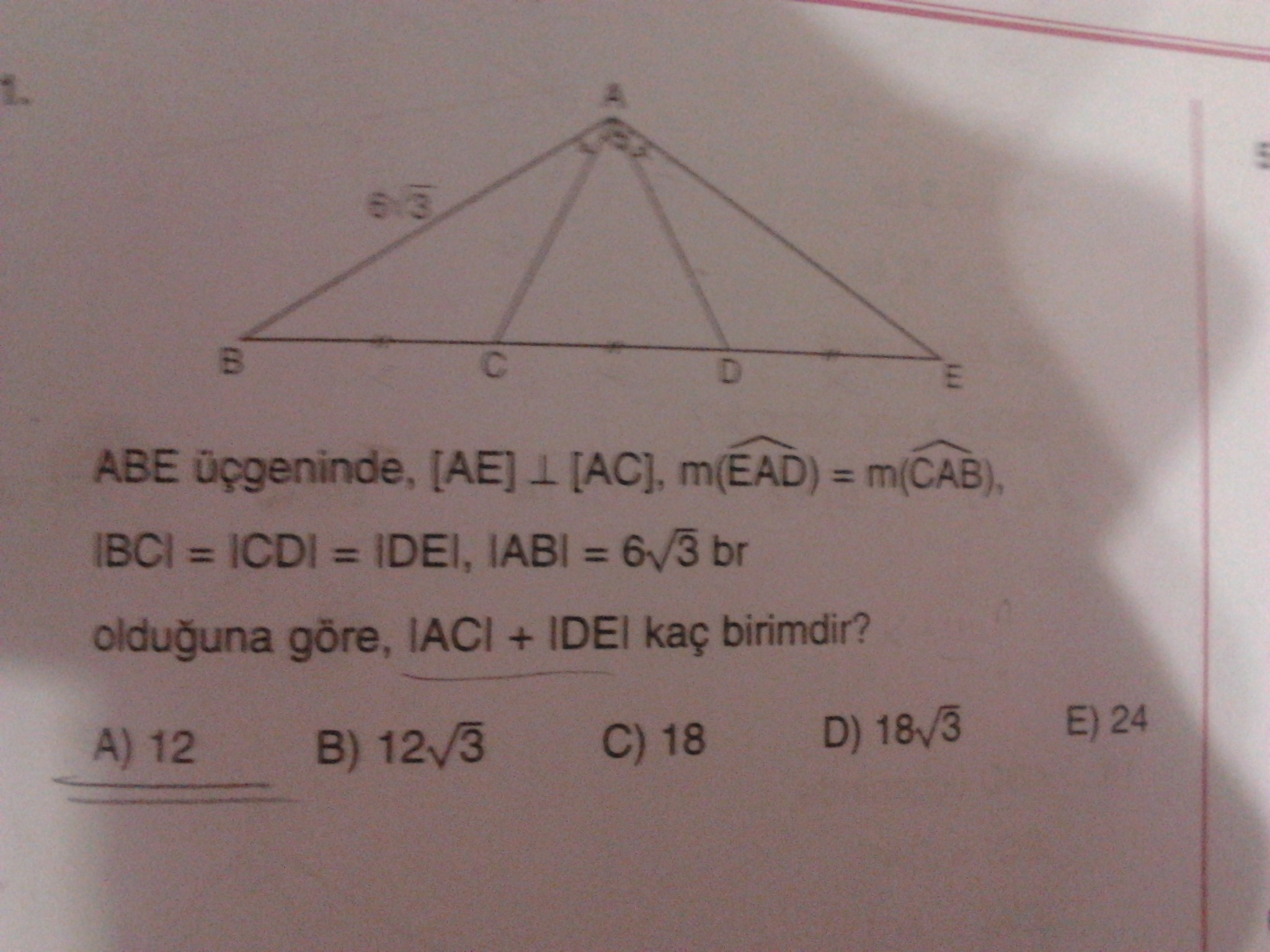  Dik üçgen sorularım