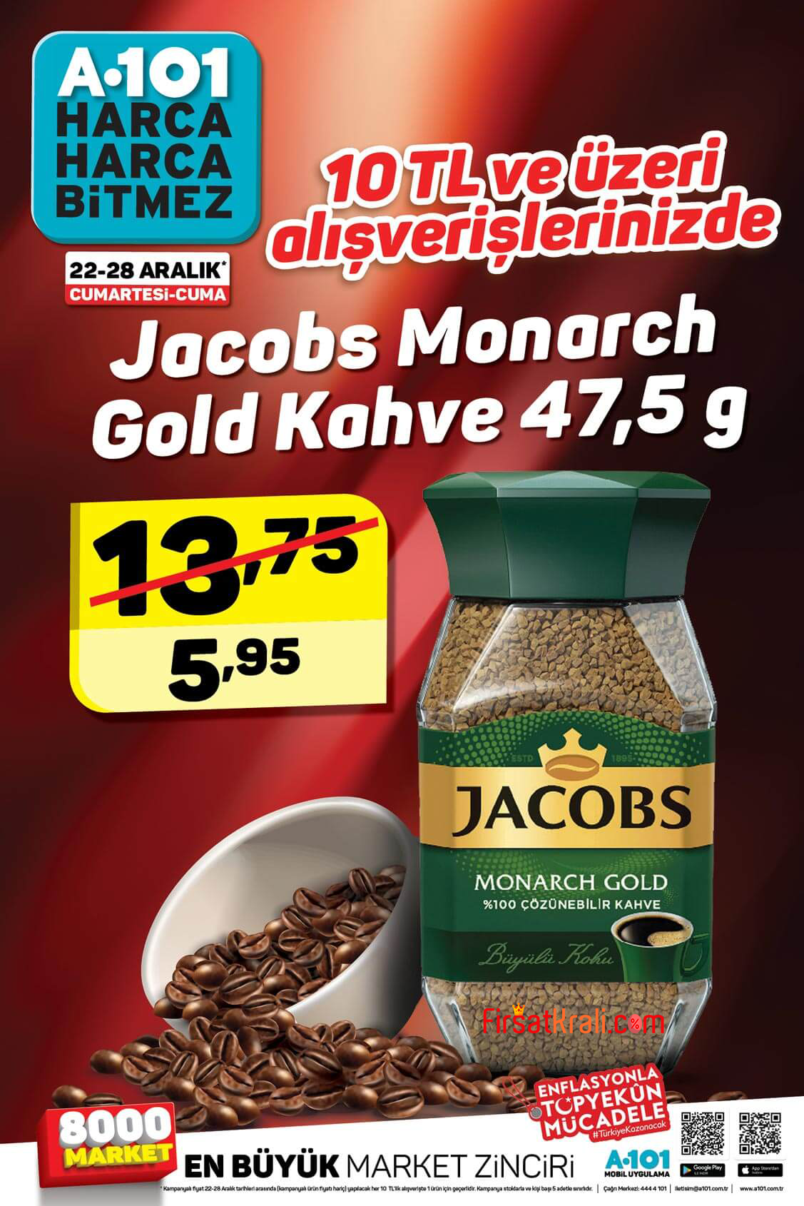 A101 Haftanın Yıldızları-Çok Al Az Öde 22-28 Aralık-Jacobs-Durex-Yoğurt 