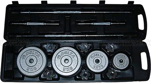  Delta DS 96543 50kg Döküm Set ( Çanta,Bar,Plaka) Sıfır Ayarında