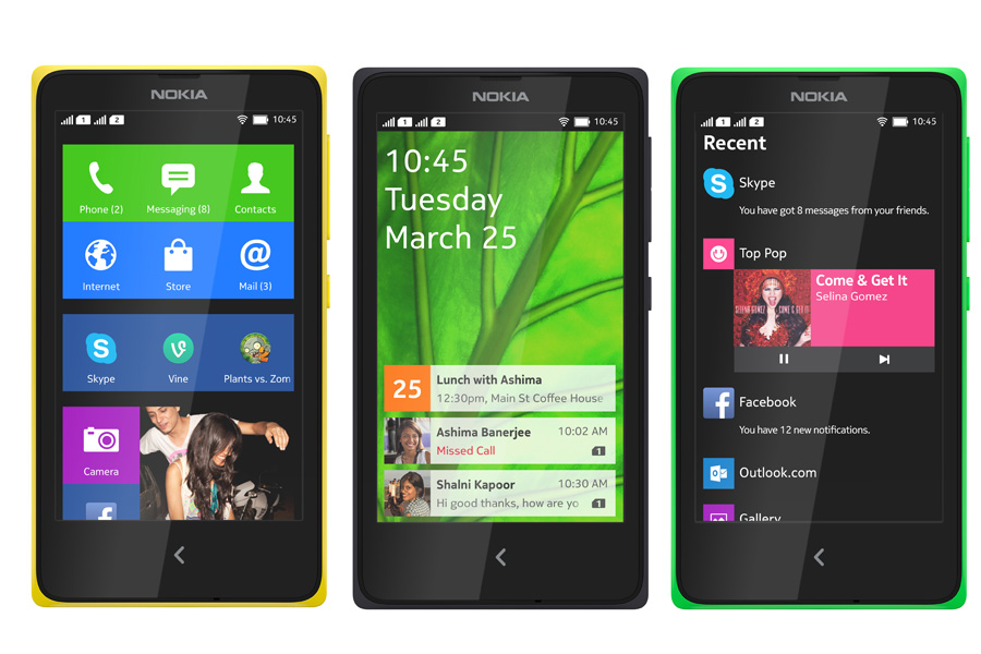 MWC 2014 : Nokia'nın ilk Androidli telefonları X ve X+ artık resmi