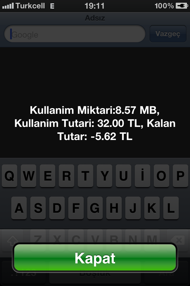  Turkcell den günlük 10 MB İnternet Pakeri 1 TL