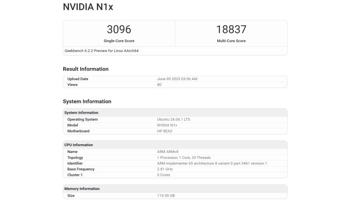 Nvidia'nın ilk işlemcisi N1X test edildi: Apple M4 Max'e rakip mi?