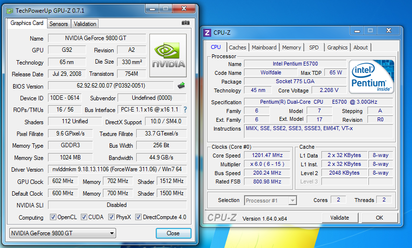  HP500B MT GARANTİLİ FATURALI + 2GB DDR3 + 9800GT 430TL