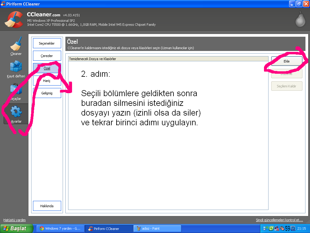  Windows 7 yardım