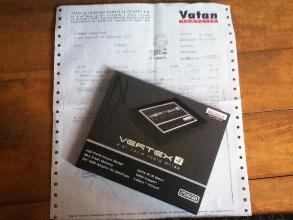  OCZ 256GB VERTEX 4 SERISI SATA 3.0 SSD (560MB OKUMA / 510MB YAZMA)[FİYAT DÜŞTÜ KOOOOOŞ OHA BU FİYAT]
