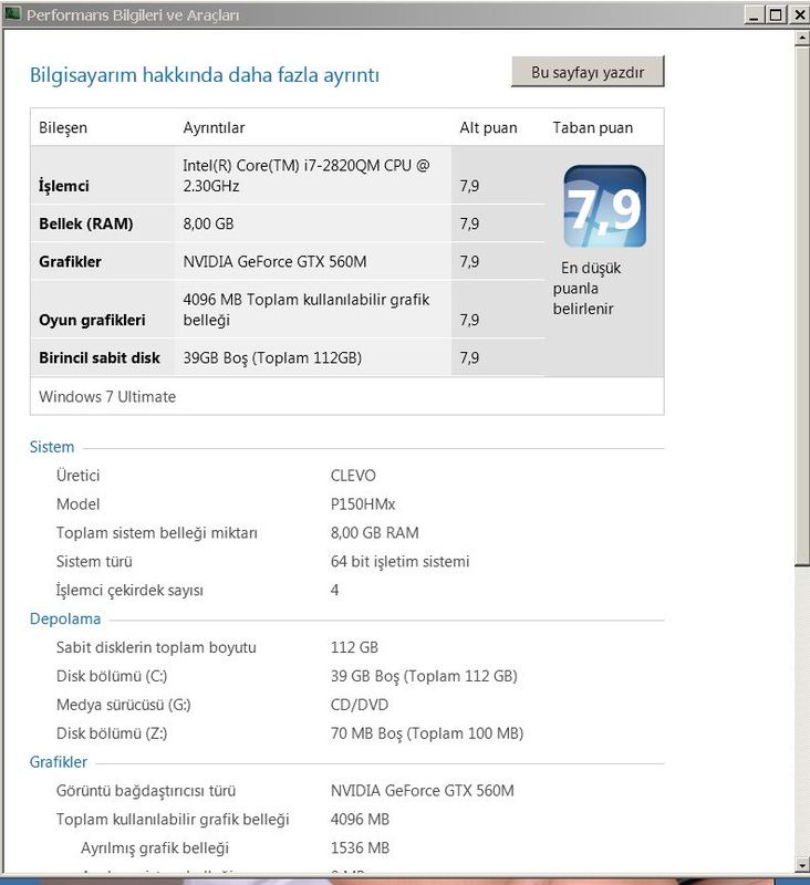  Intel i7 2670QM işlemci derecelendirme düşmesi