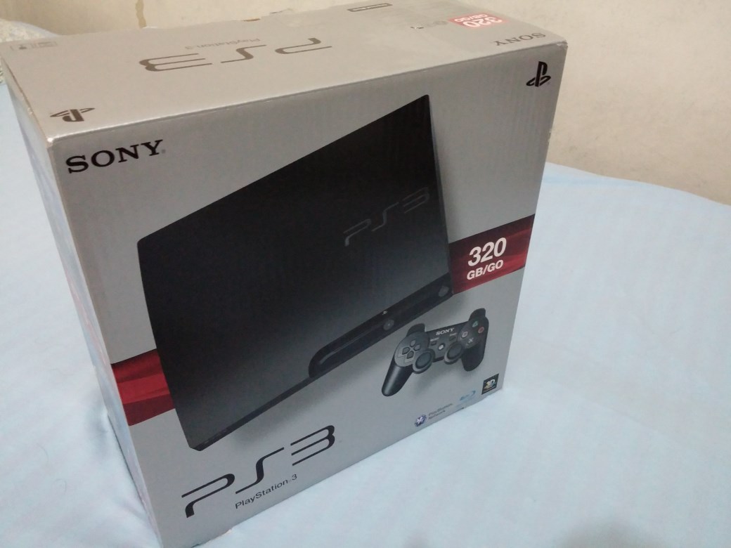  Satılık PS3 320GB Slim- Tam Kutulu, Faturalı, 3 Orjinal oyun